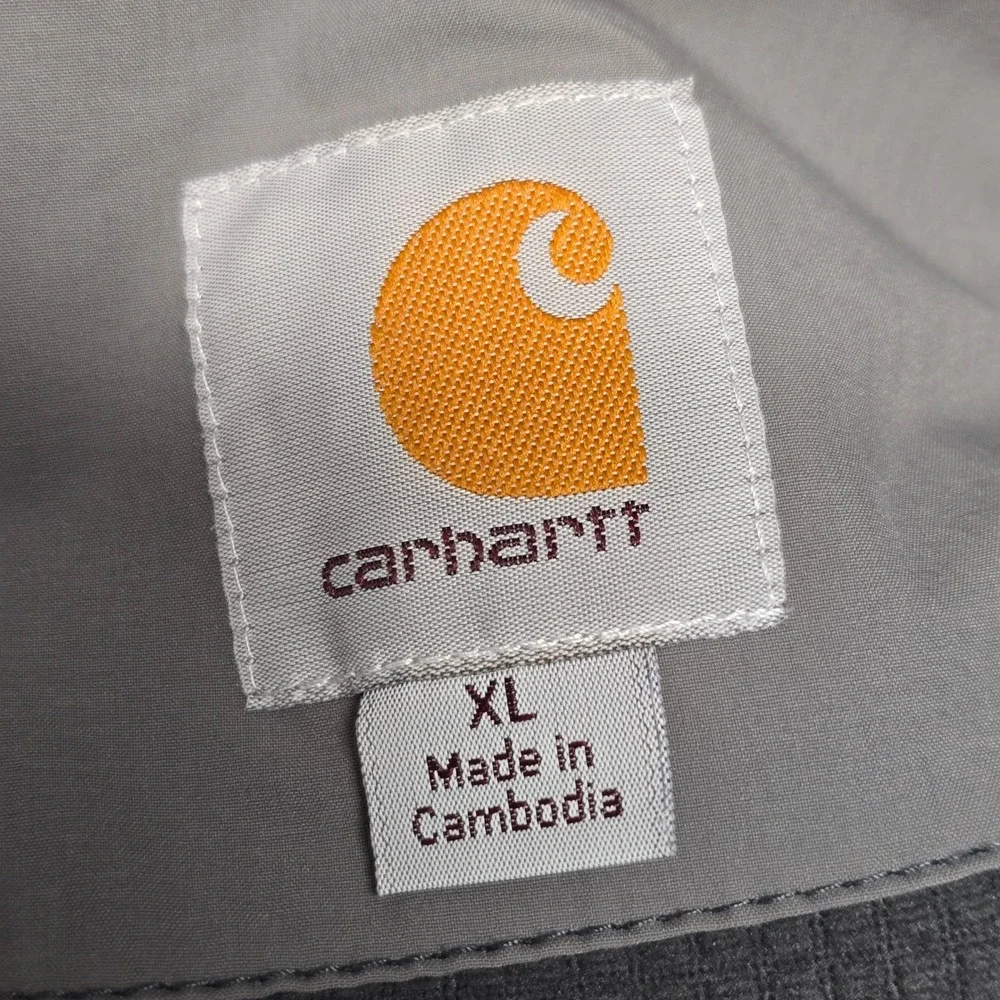 Carhartt Mens XL Gray Rough Cut Soft Shell Jacket Utility‎ Gorpcore Streetwear